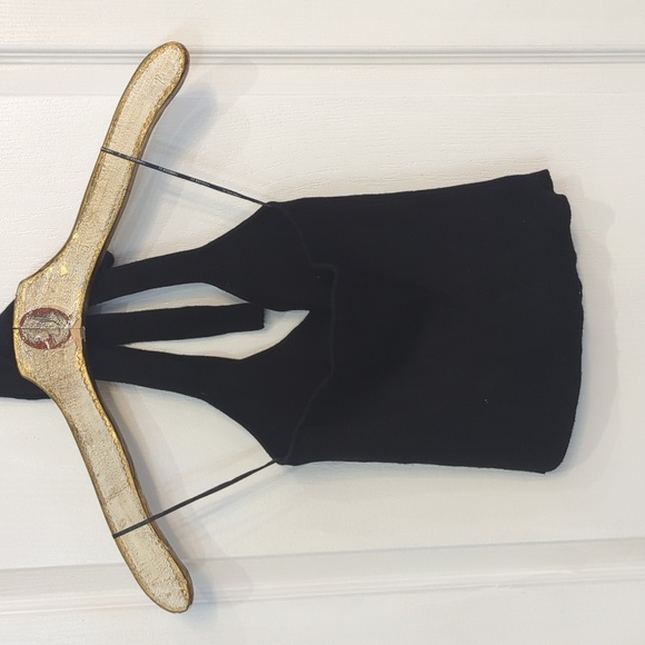 Black Knit Halter Top - Picture 2 of 6